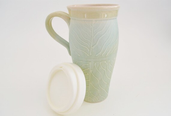 Travel mug with handle ceramic Clearance
