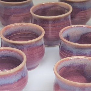 IN STOCK, Pansy Purple Miniature Pot, Tiny Hand Thrown Bowl, Miniature Ceramics, Little Pottery. Air Plant Pot, Tiny Pottery image 3