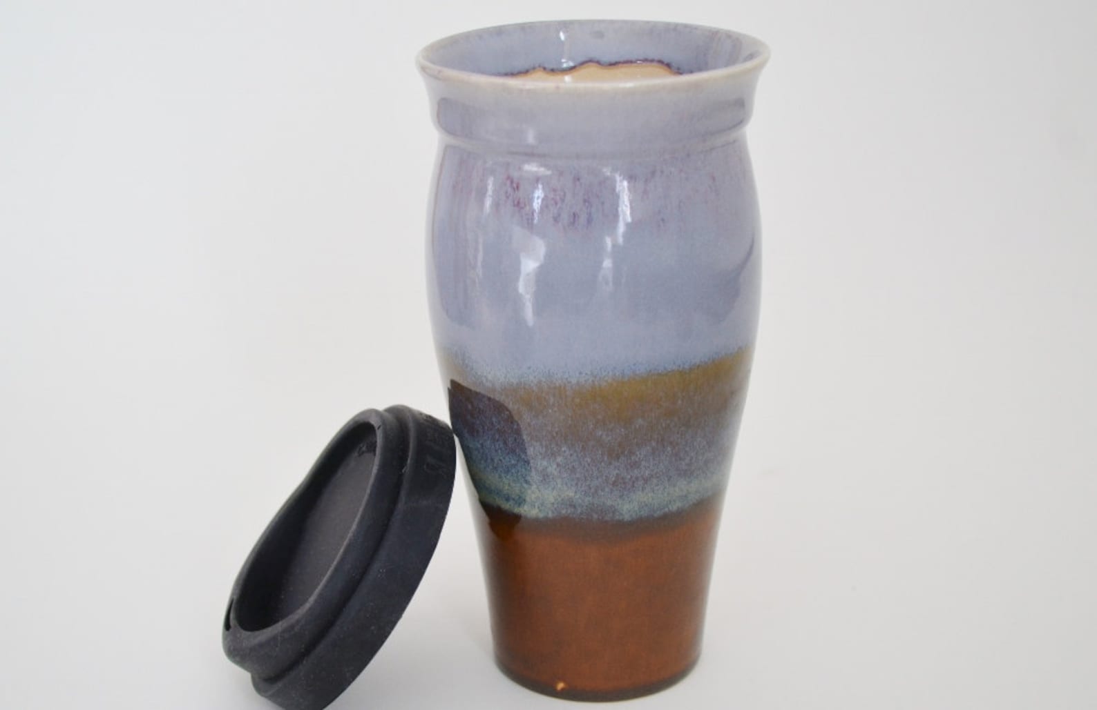 IN STOCK Ceramic Travel Coffee Mug Large Pottery Travel Mug Etsy