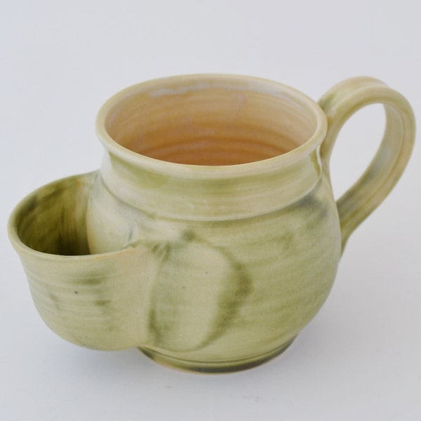IN STOCK, tasca verde opaco Mug, tazza di Sidekick, gres porcellanato tè tazza con custodia/tè