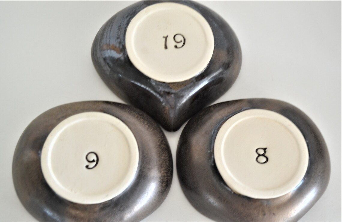 IN STOCK Large Bronze Pottery Heart Jewelry Bowl Handmade Etsy