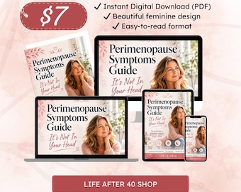 Perimenopause Symptoms Guide | Hormone Health, Brain Fog, Anxiety, Sleep Support (PDF)