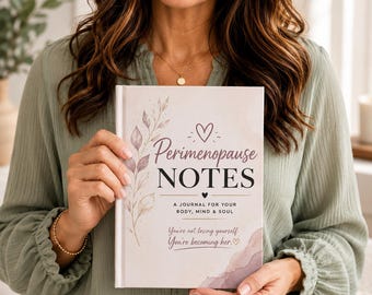 Perimenopause Notes Journal | Menopause Wellness Journal for Women | Hormone Balance, Reflection & Self-Care Notebook
