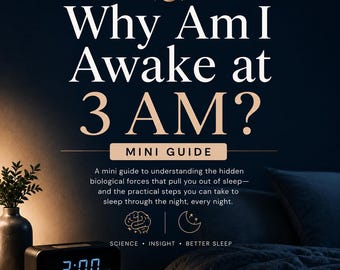 3 AM Wake Up Guide | Perimenopause Sleep Help, Wellness Ebook (Digital Download)