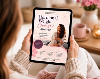 Hormonal Weight Changes After 40 Ebook | Midlife Hormone Balance Guide (PDF Download)