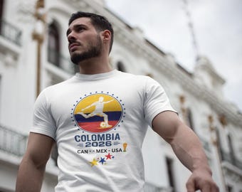 Colombia World Cup T-Shirt-Colombia Soccer Fan Tee-Colombia Football Shirt-Colombia-Colombia Supporter Tee-Colombia National Team Shirt