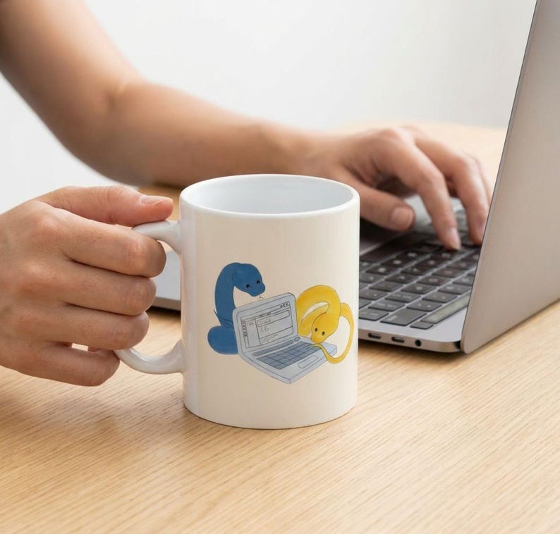 Python Programmer Coffee Mug | Coding Humor, Data Analyst Gift, Ceramic Cup image 6