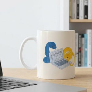 Funny Python Coffee Mug Ceramic Mug | Coding Programmer Humor, Data Analyst, Data Engineer