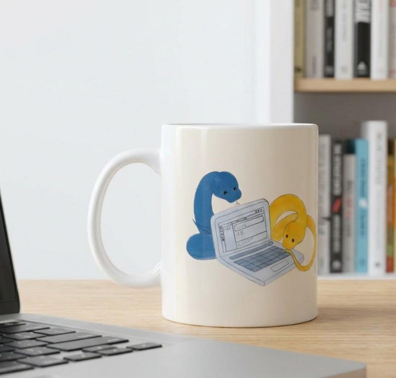 Python Programmer Coffee Mug | Coding Humor, Data Analyst Gift, Ceramic Cup image 1