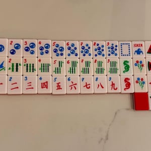 Watermelon Red Set - Travel Floating Mahjong Tiles bild 3