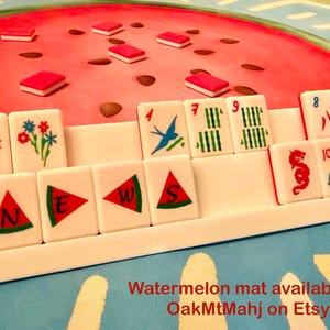 Watermelon Red Set - Travel Floating Mahjong Tiles bild 6
