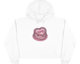 Baddie Kuchen | Kurzer Kapuzenpullover
