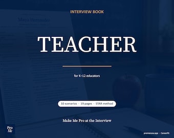 Teacher Interview Prep Book | STAR Method Questions for Educators | 19-Page PDF | Instant Download
