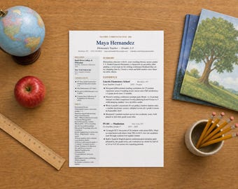 Teacher Resume Template + Interview Prep + Workplace Kit Complete | Word Excel PDF | Educator Instant Download