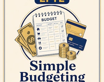 Eenvoudige afdrukbare gids budgettering | Werkblad maandelijks budget | Budgettracker | Salarisplanner | Digitale download