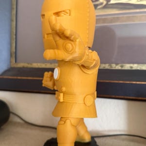 Gold Hero Figure - 3D printed statue (Faux Iron Man fan art) image 2