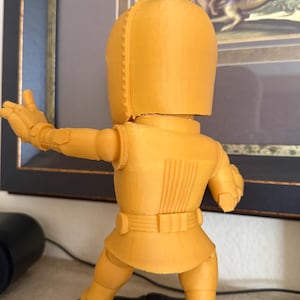Gold Hero Figure - 3D printed statue (Faux Iron Man fan art) image 3