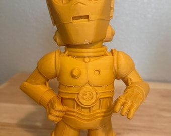 Fan Art Star Wars C-3PO - Unique Art Display Piece