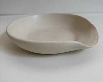 Handmade Ceramic Spoon Rest, Artisan Pottery