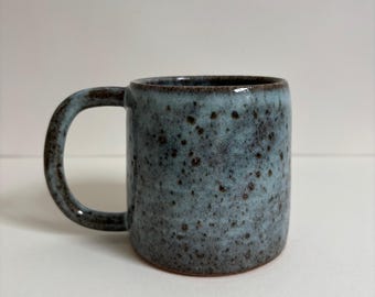 Handmade Stoneware Mug, 8 oz/250 ml, Tidepool Glaze