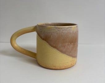 Handmade Stoneware Mug, 10 oz/290 ml, Warm Sunset Glaze