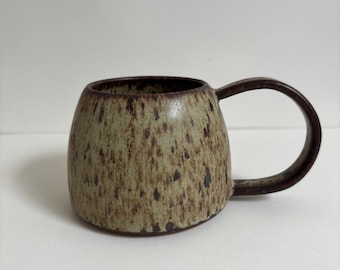 Handmade Stoneware Mug, 12 oz/300 ml, Lichen Glaze