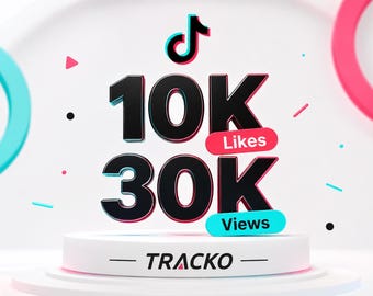 Pacchetto Mi piace e Visualizzazioni TikTok / 10.000 Mi piace 30.000 Visualizzazioni / Servizio di Crescita sui Social Media / Aumento Virale di TikTok / Coinvolgimento Immediato