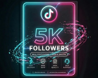 5000 Seguidores no TikTok | Entrega Rápida | Serviço de Crescimento Seguro e Protegido | Qualidade Premium