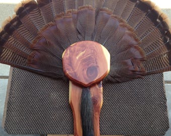 Turkey tail fan mounting plaque