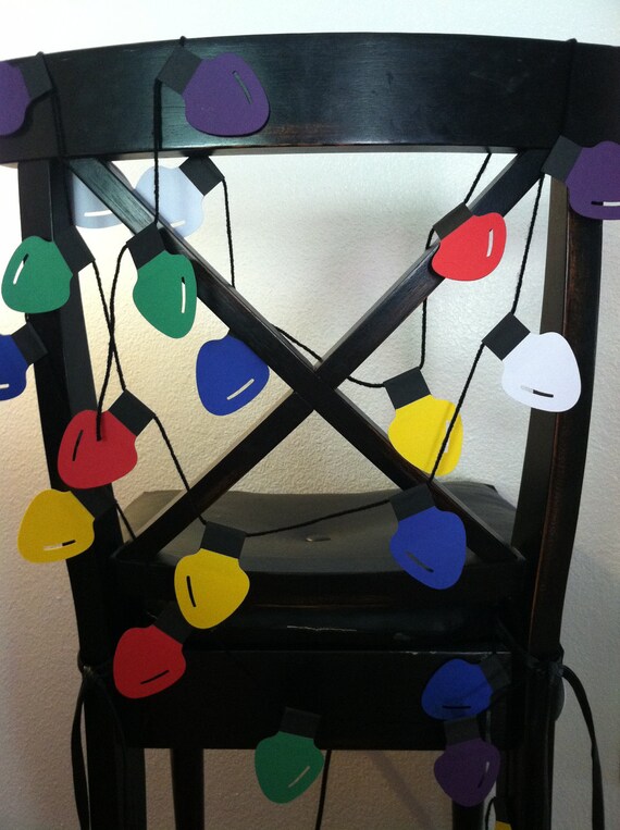 christmas lights paper garland