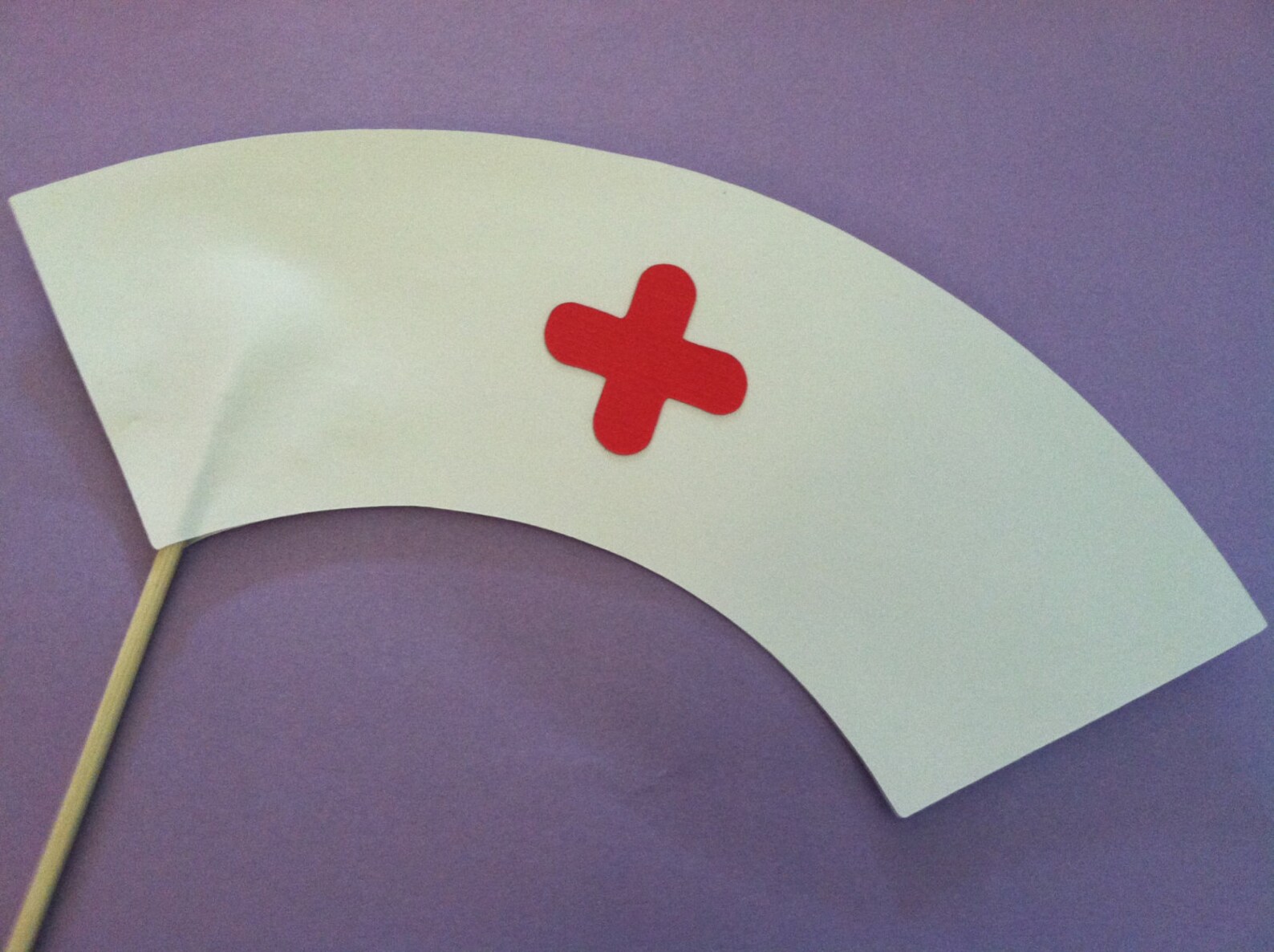 Nurse hat on a stick party photo props photo booth props Etsy