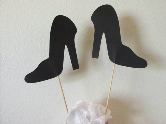 4 High Heels Center Pieces Cake Toppers Party Etsy