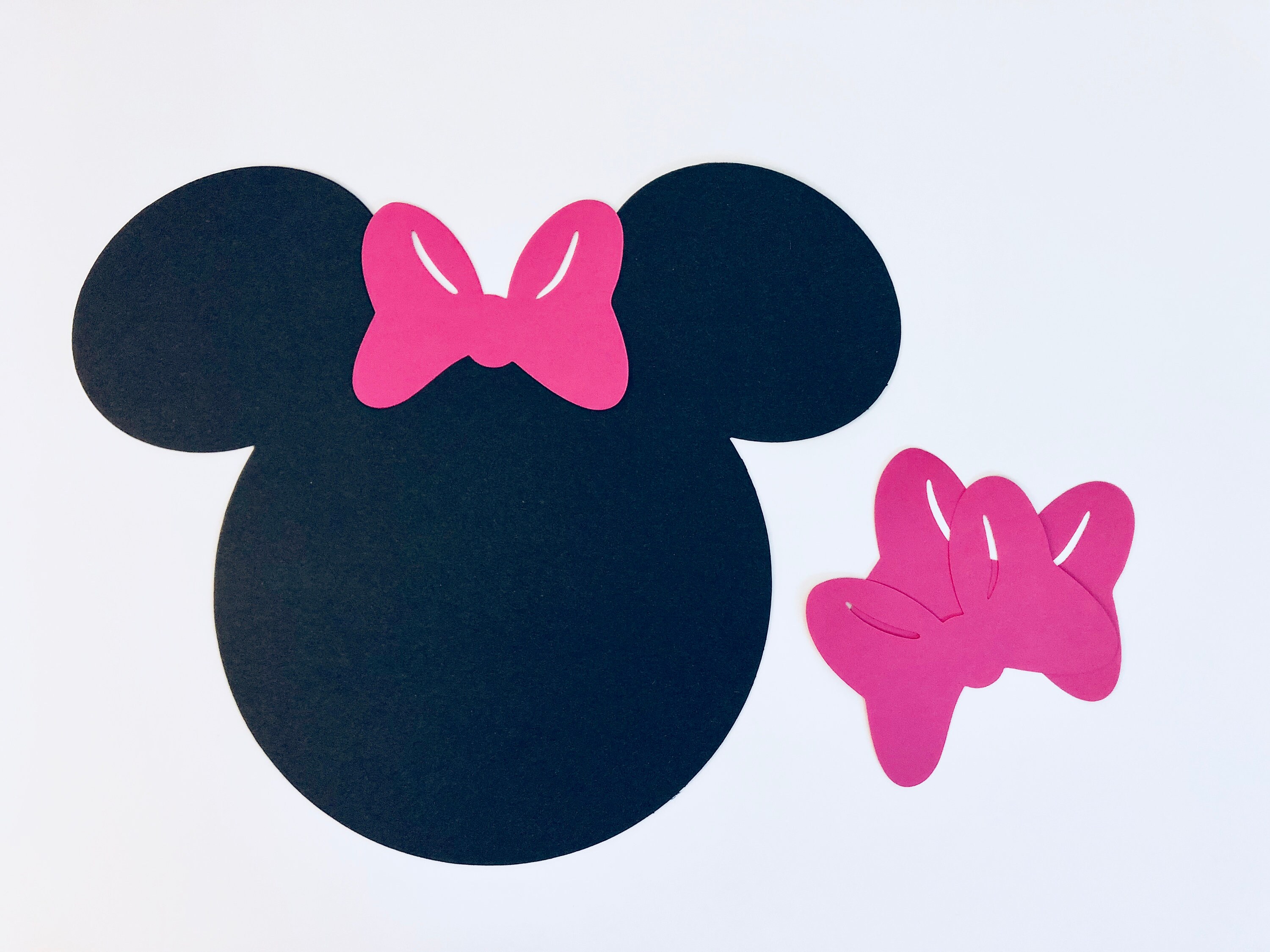 Pin the Bow on Minnie game Minnie and Bow die cuts baby | Etsy