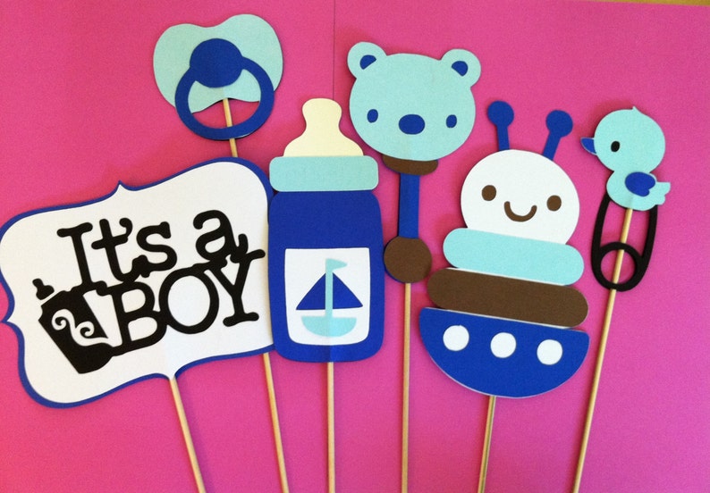6 baby boy photo props Its a Boy Baby announcement photo Etsy