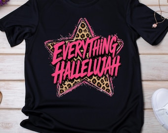 Alléluia PNG, été Png, maman religieuse Png, t-shirt graphique preppy Png, expression virale Png, conception de chemise Boutique, sublimation png