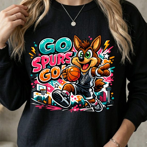 Digital Download Go Spurs Go PNG, Game Day PNG, Basketball Fan Shirt Design, Playoff Season PNG, Sublimation Design, Instant Download