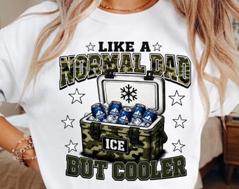 Comme un papa normal PNG, mais Png plus cool, papa plus cool Png, sac glacé Png, drôle de citations de papa Png, humour père Png, téléchargement numérique, sublimation