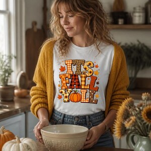 Fall PNG Bundle, Patchwork Floral Pumpkin Png,Coquette Bow Fall Png,Fall T shirt Png,Thanksgiving, Pumpkin Spice, Autumn Sublimation Designs image 12