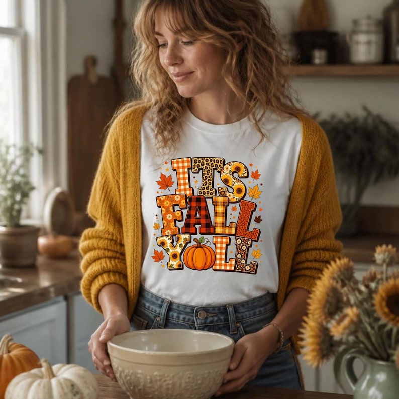 Fall PNG Bundle, Patchwork Floral Pumpkin Png,Coquette Bow Fall Png,Fall T shirt Png,Thanksgiving, Pumpkin Spice, Autumn Sublimation Designs image 12