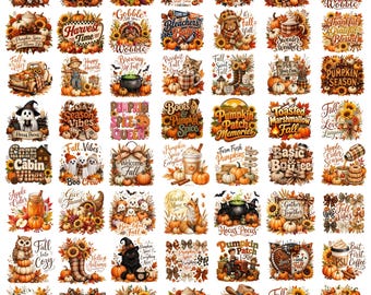 Fall PNG Bundle, Patchwork Floral Pumpkin PNG, Coquette Bow Fall Design, Pumpkin Season, Autumn Harvest, Thanksgiving Sublimation Designs