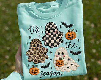 Tis The Season Ghost PNG, Cute Halloween Ghost Sublimation, Pumpkin Fall Shirt Design, Rustic Autumn Ghost PNG, Digital Download