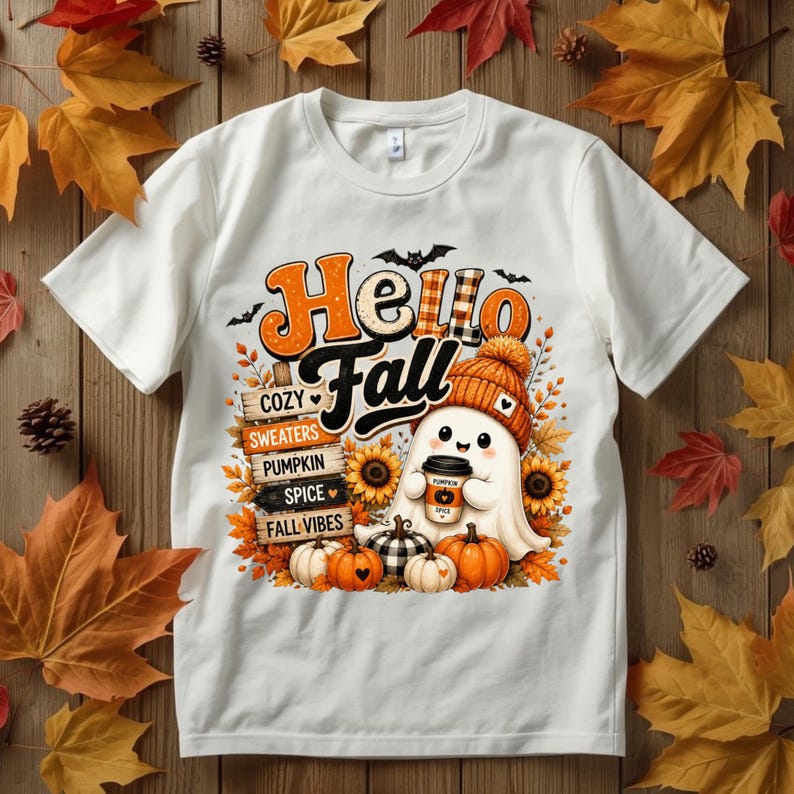 Fall PNG Bundle, Patchwork Floral Pumpkin Png,Coquette Bow Fall Png,Fall T shirt Png,Thanksgiving, Pumpkin Spice, Autumn Sublimation Designs image 5