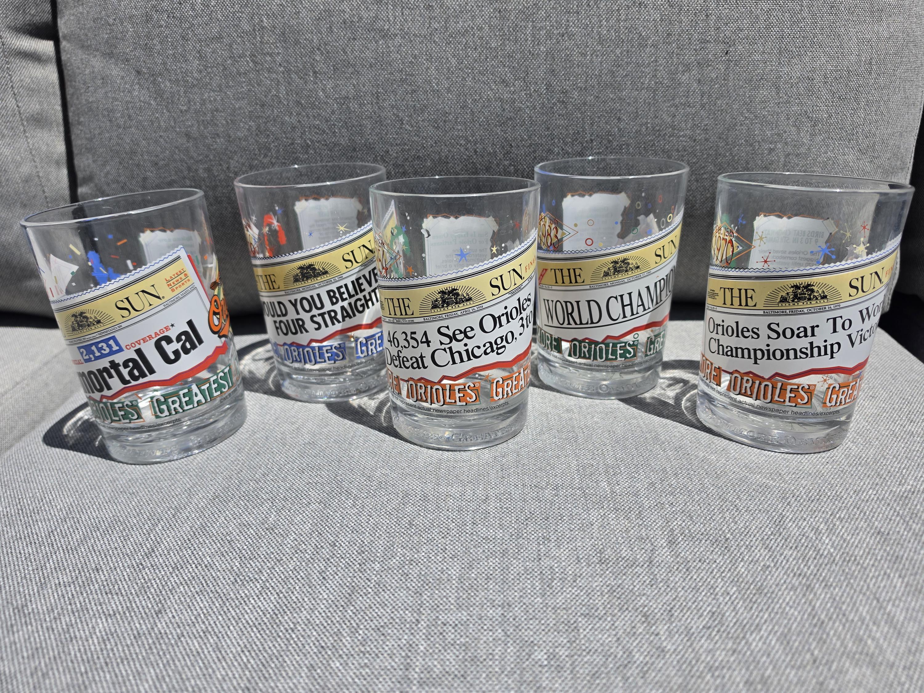 Vintage Mlb Drinking Glasses - Etsy