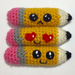 Notebook paper AND Pencil Pals Crochet Patterns image 8