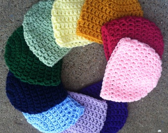 EVERY size crochet beanie pattern