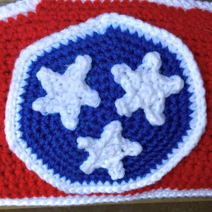 Tennessee State Flag Crochet Pillow Pattern image 4