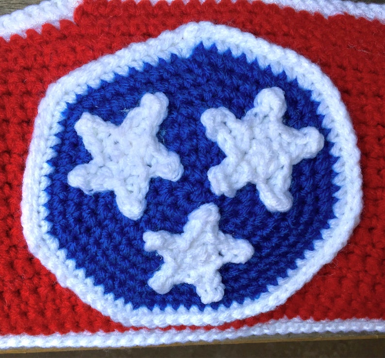 Tennessee State Flag Crochet Pillow Pattern image 4