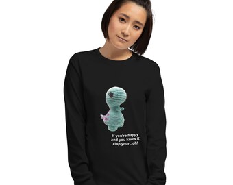 Crochet t-Rex Long Sleeve Shirt