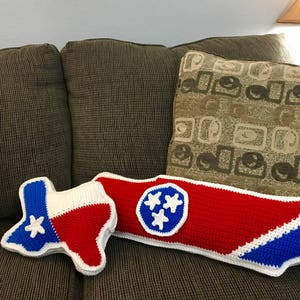 Tennessee State Flag Crochet Pillow Pattern image 6