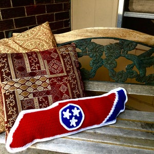 Tennessee State Flag Crochet Pillow Pattern image 2
